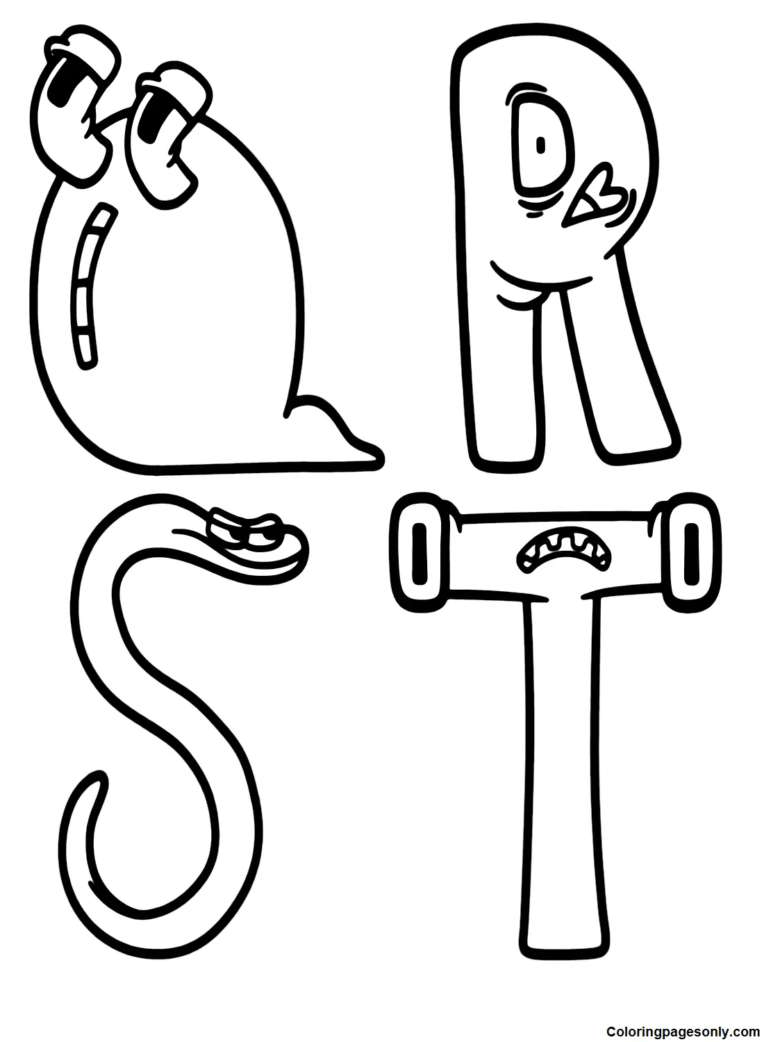 Del Abecedario Para Colorear 11