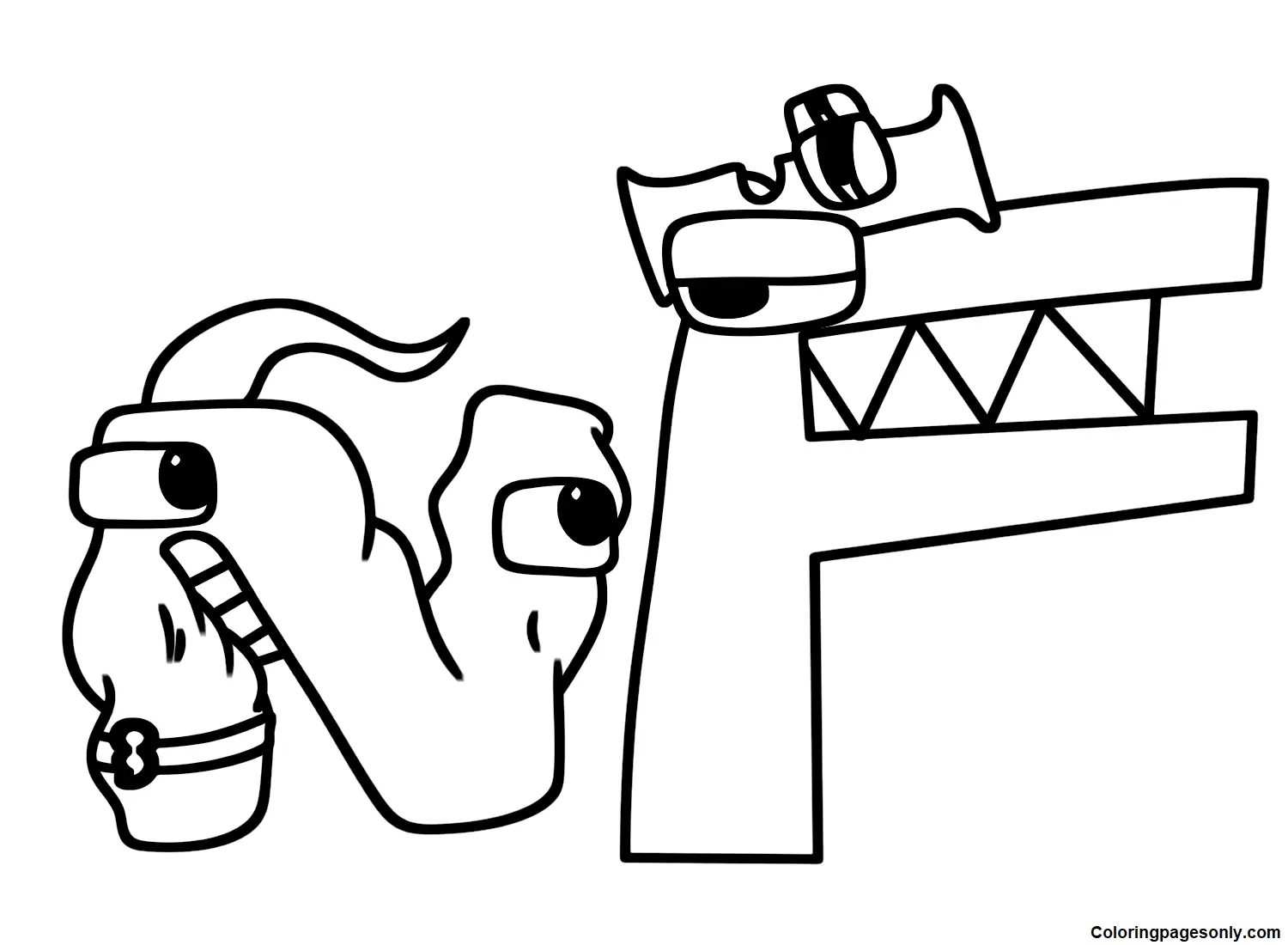 Del Abecedario Para Colorear 16