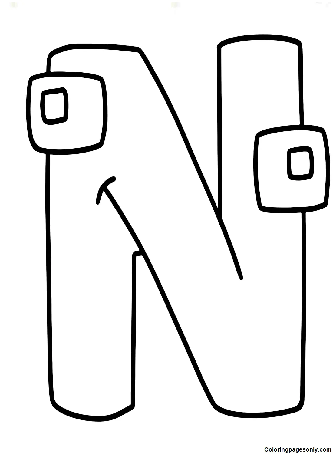 Del Abecedario Para Colorear 47