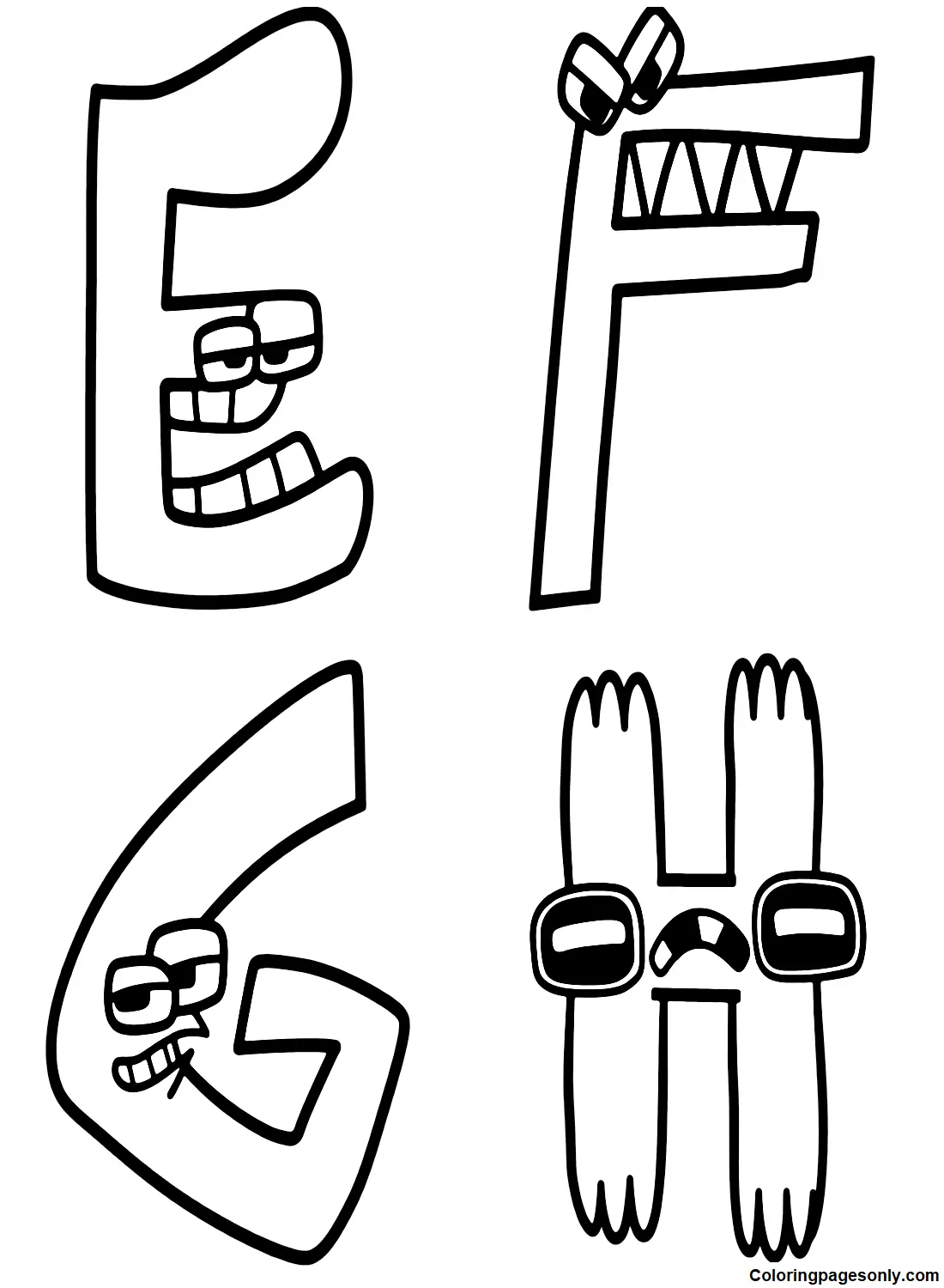 Del Abecedario Para Colorear 5