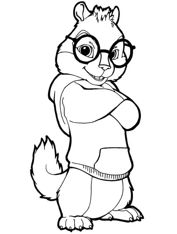 Alvin and the Chipmunks Coloring Pages 10