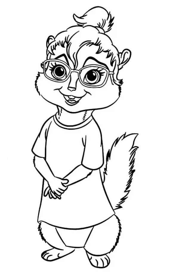 Alvin and the Chipmunks Coloring Pages 6