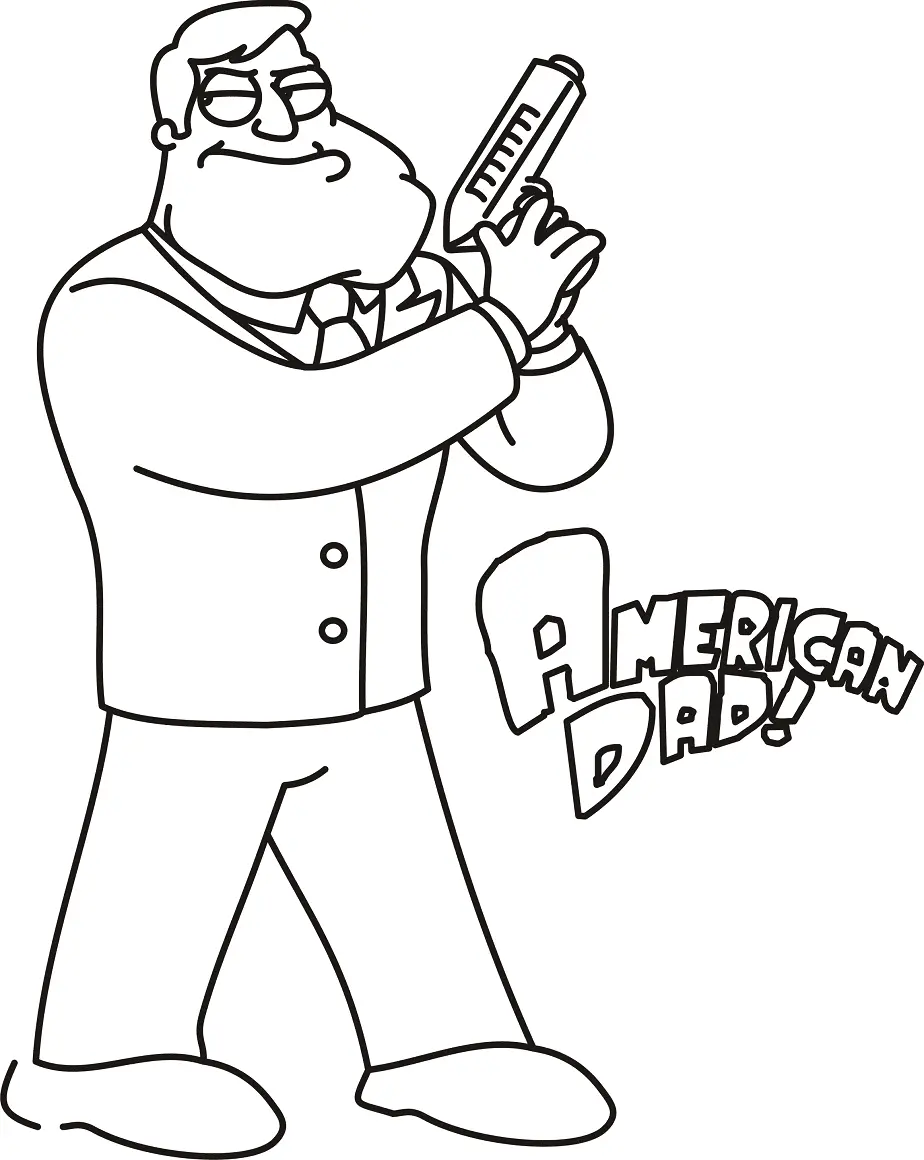 American Dad Coloring Pages 17