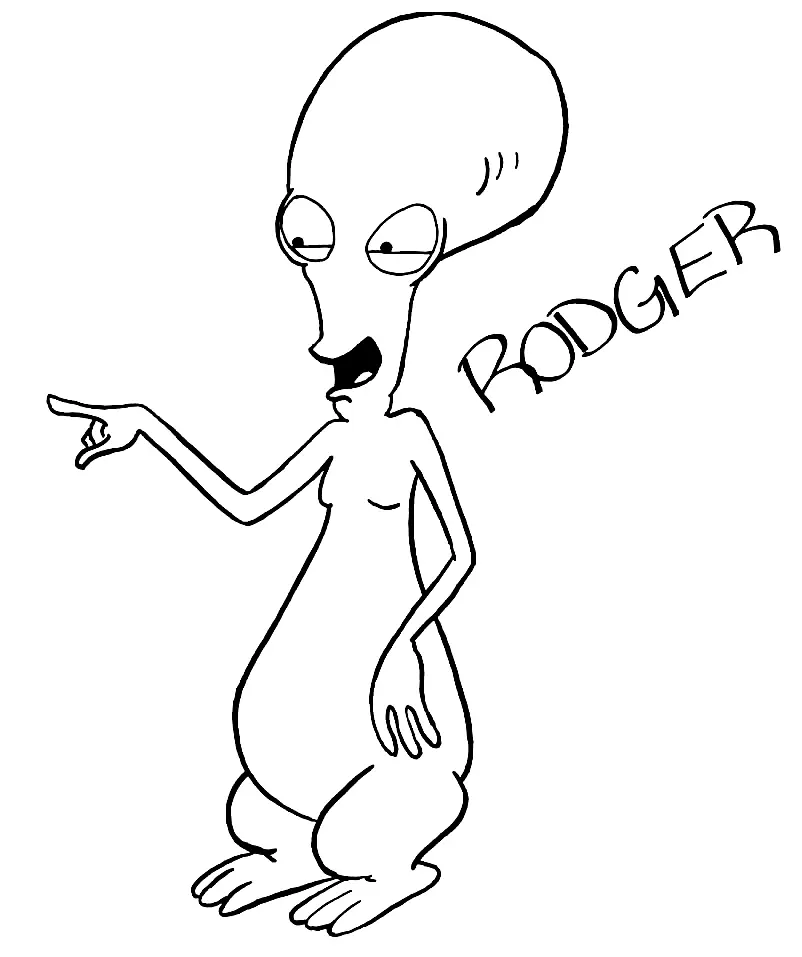 American Dad Coloring Pages 2