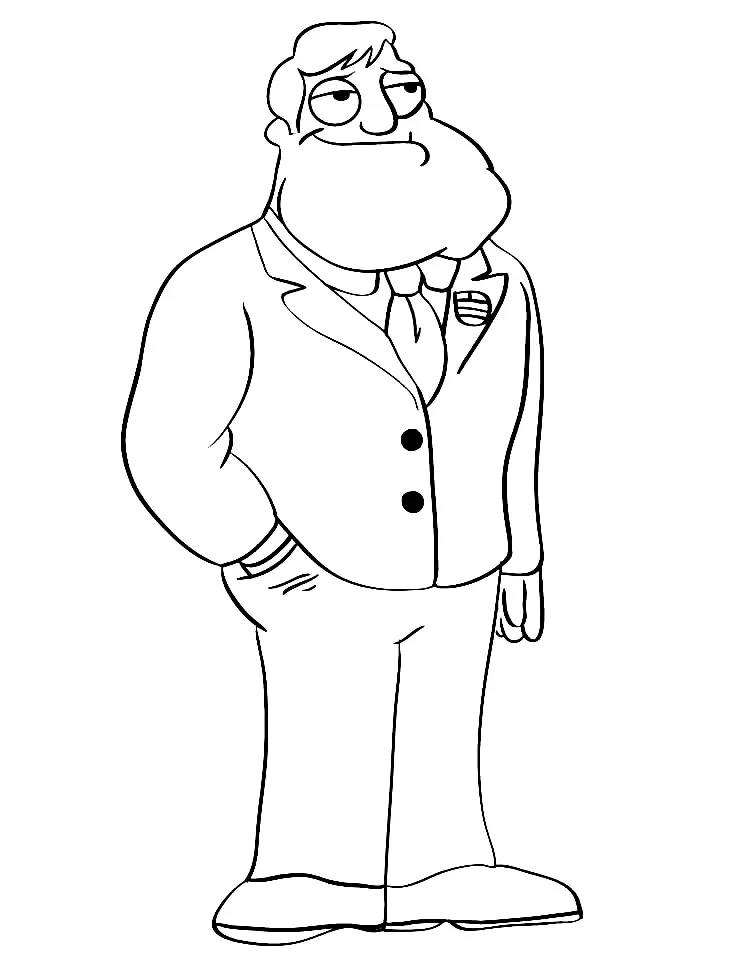 American Dad Coloring Pages 27