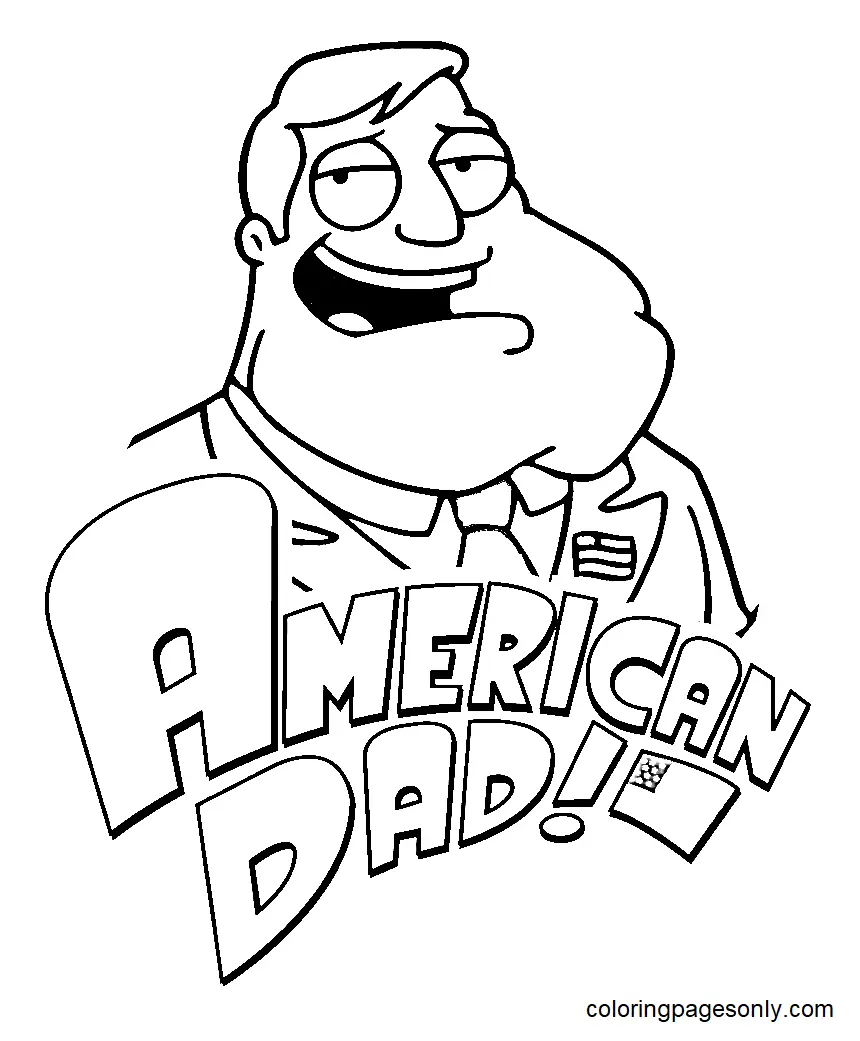 American Dad Coloring Pages 6