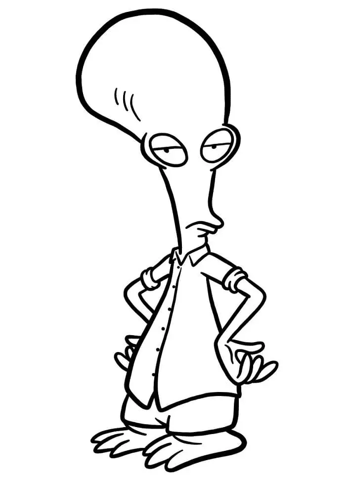 American Dad Coloring Pages 9