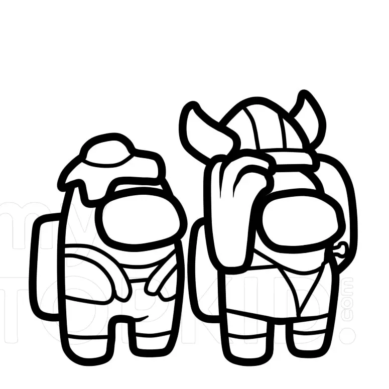 De Among Us Para Colorear 11
