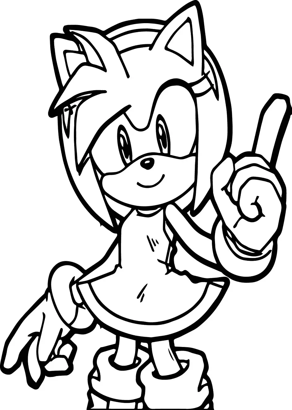 Amy Rose Coloring Pages 26