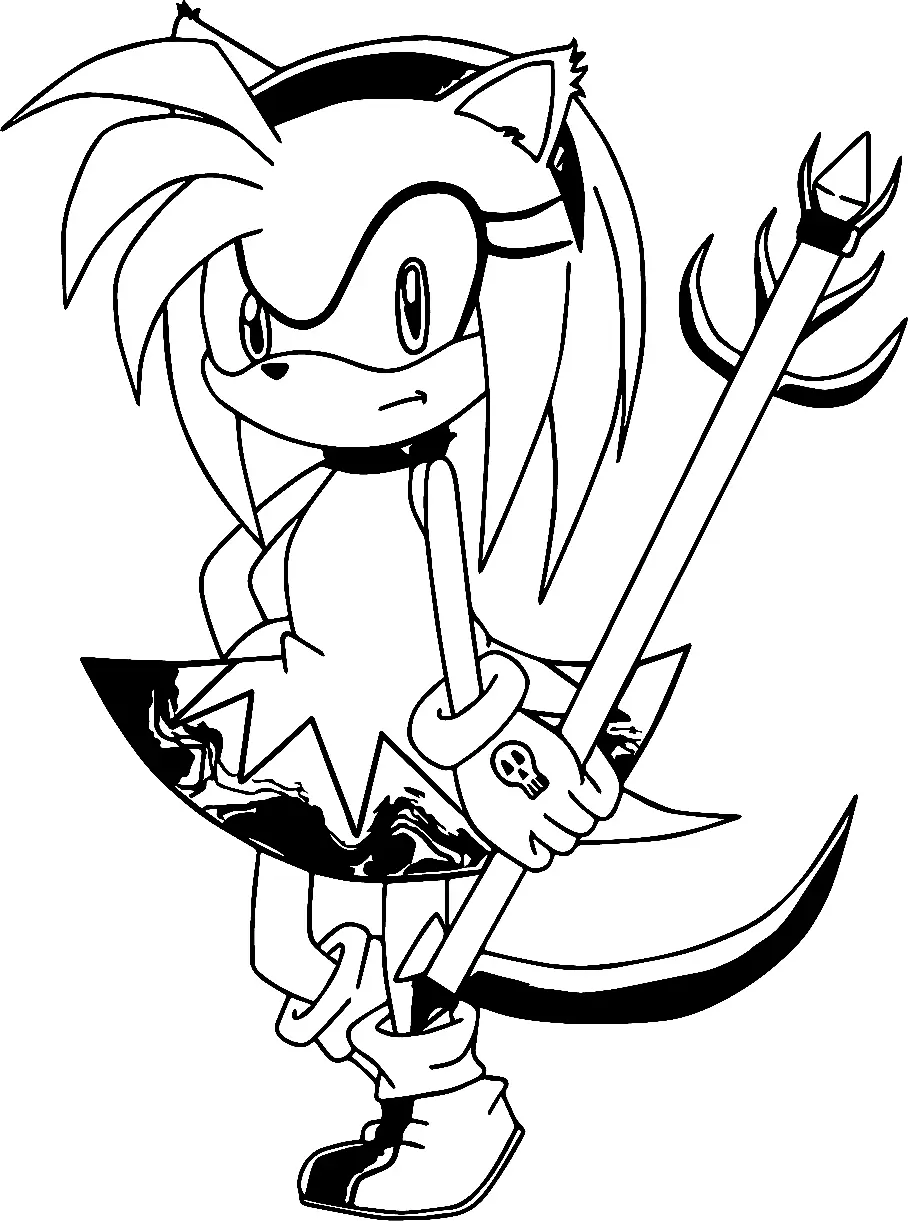 Amy Rose Coloring Pages 38