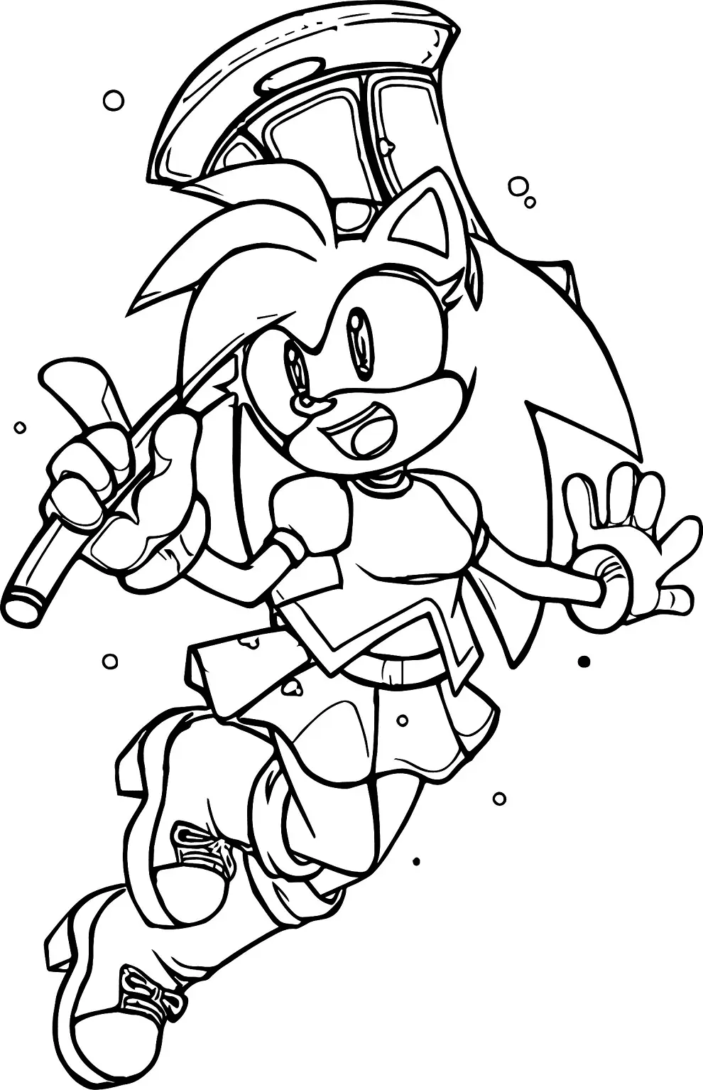 Amy Rose Coloring Pages 40
