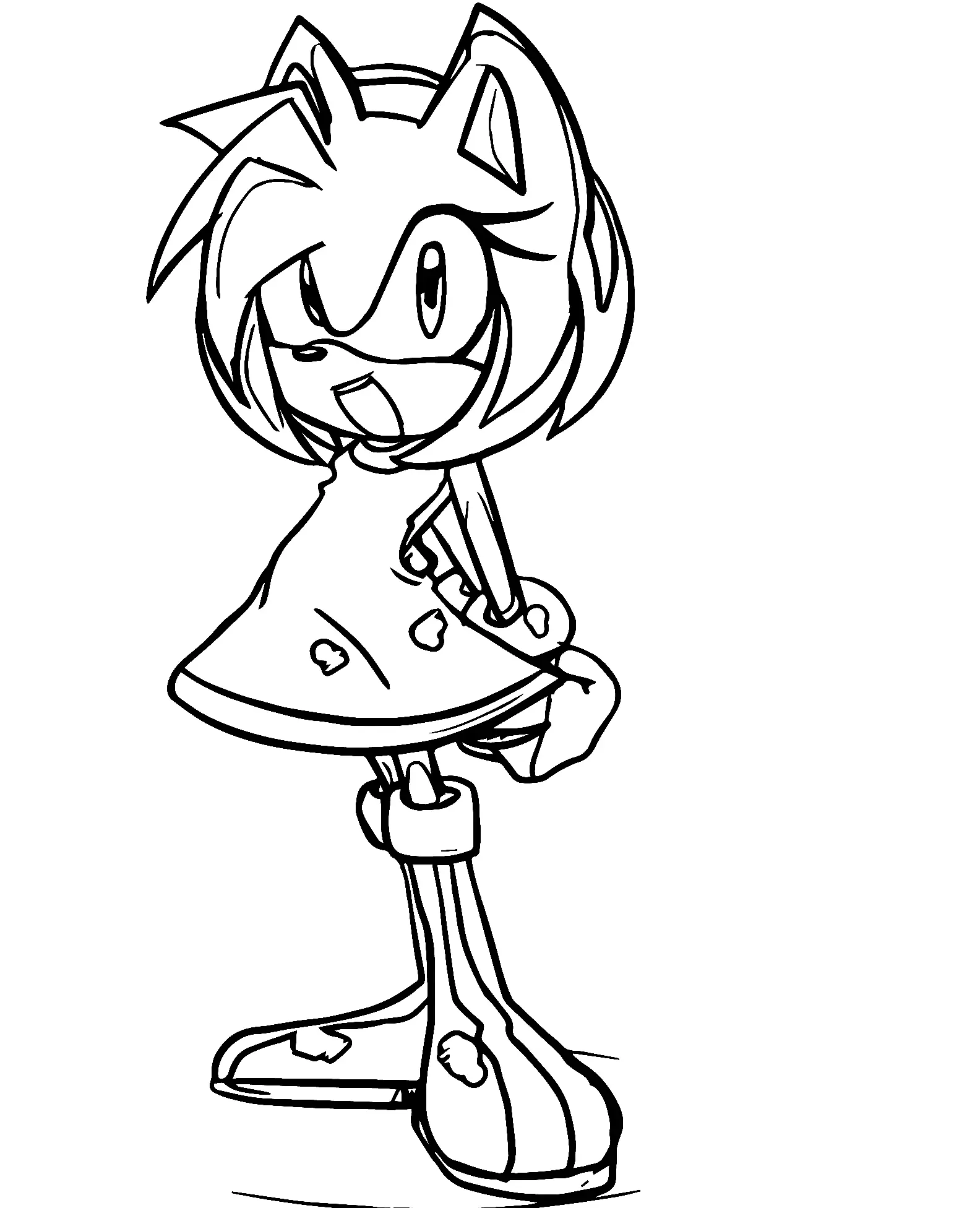 Amy Rose Coloring Pages 46