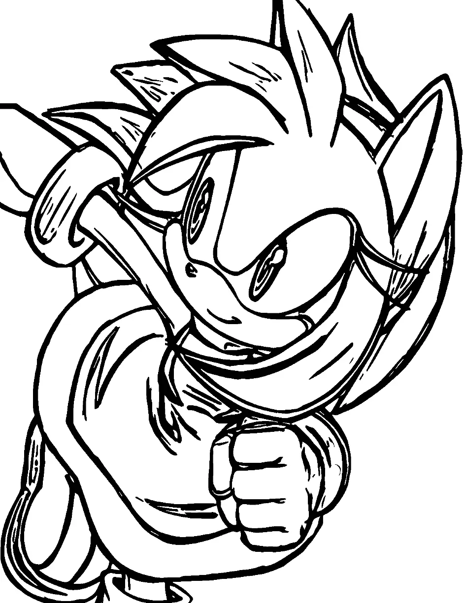 Amy Rose Coloring Pages 53