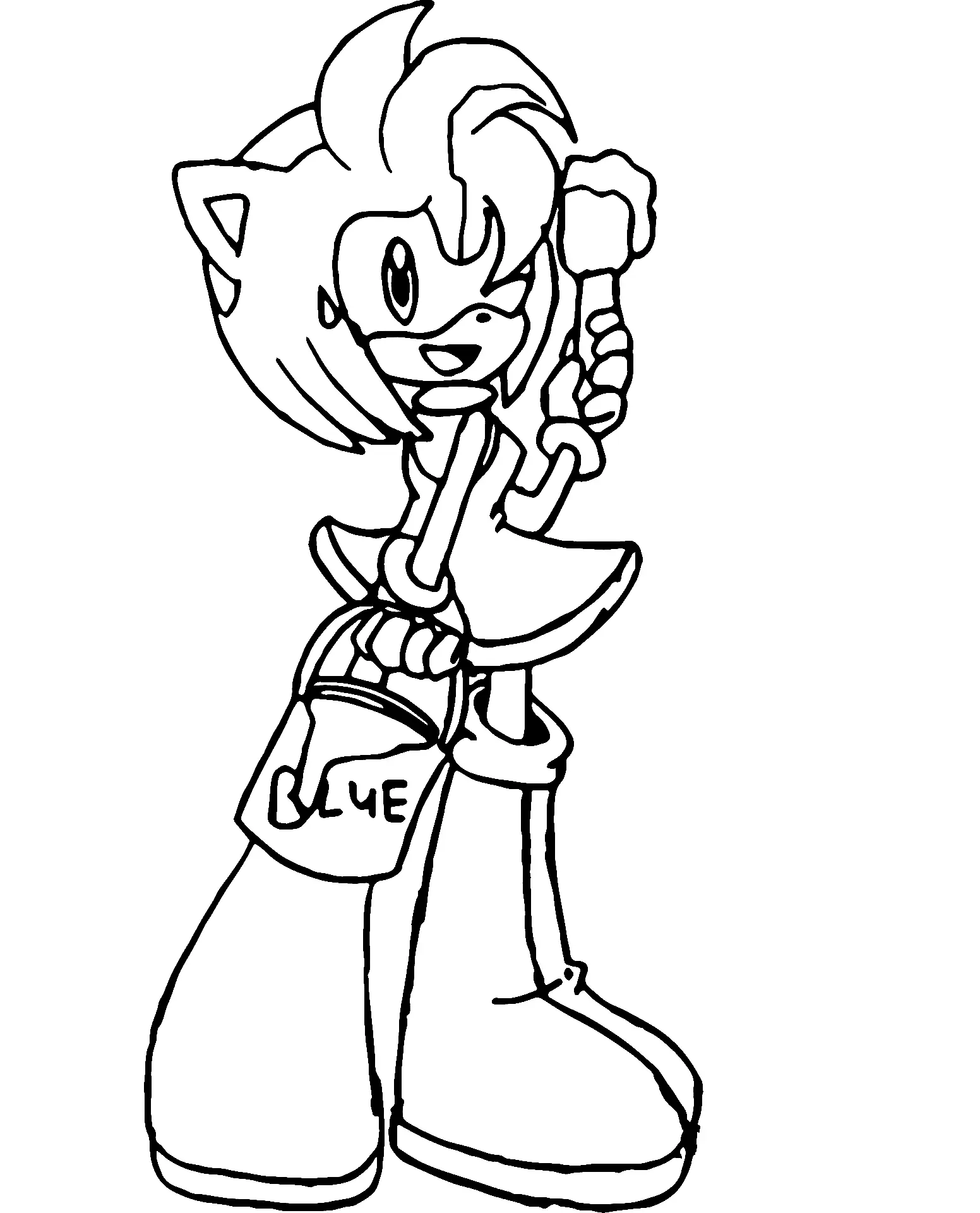 Amy Rose Para Colorear 56