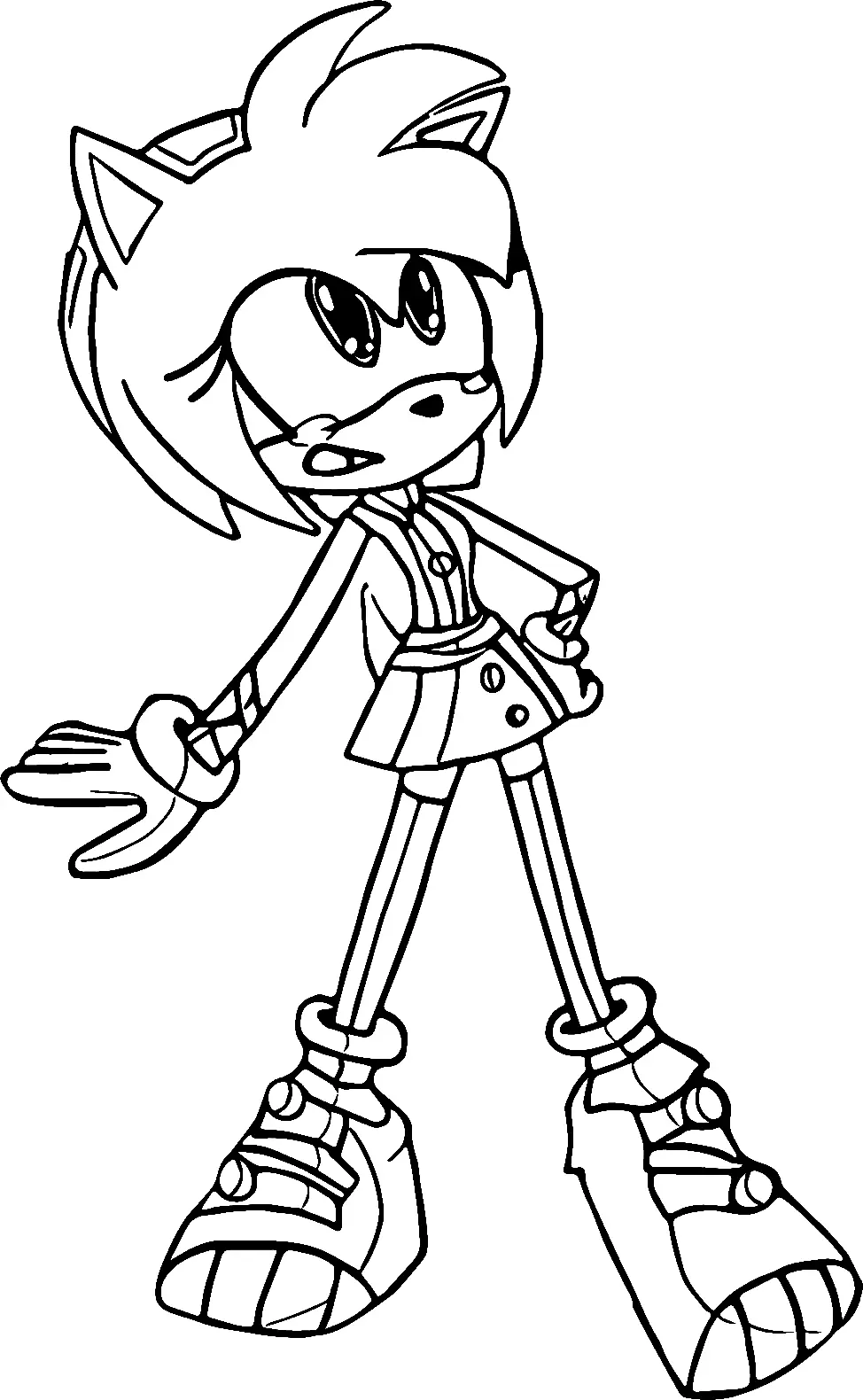 Amy Rose Para Colorear 57