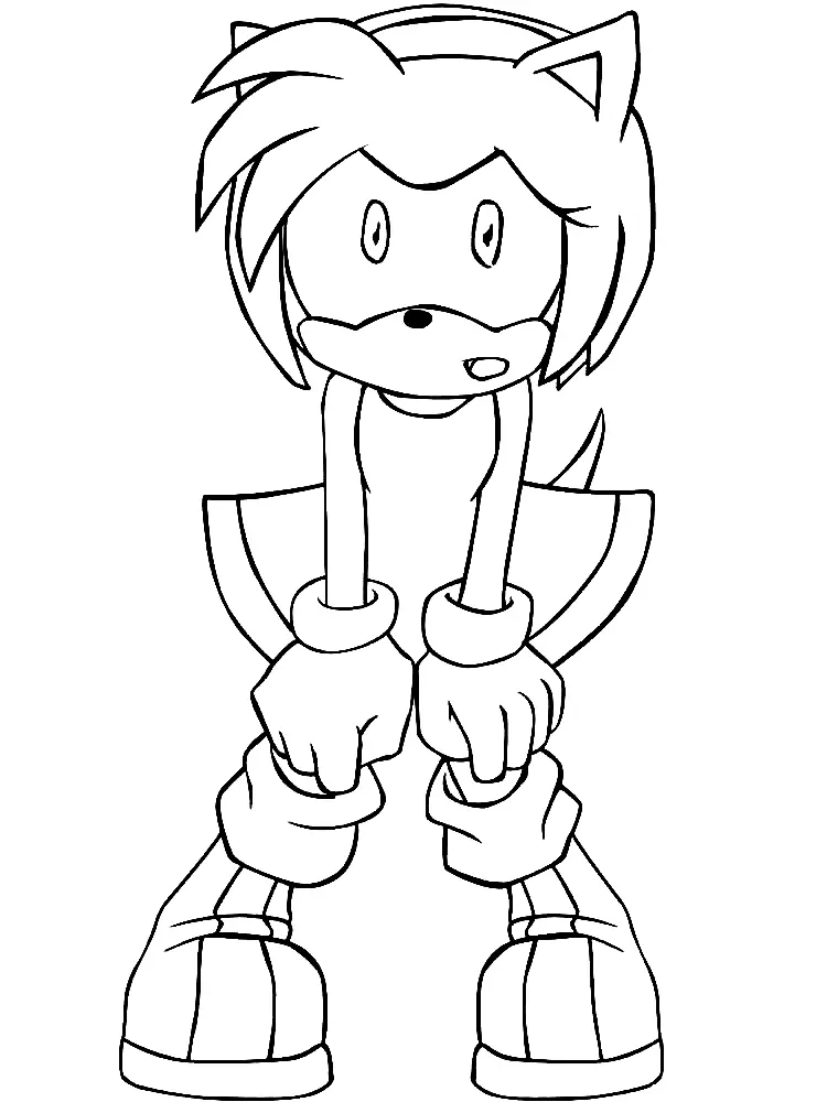 Amy Rose Coloring Pages 62