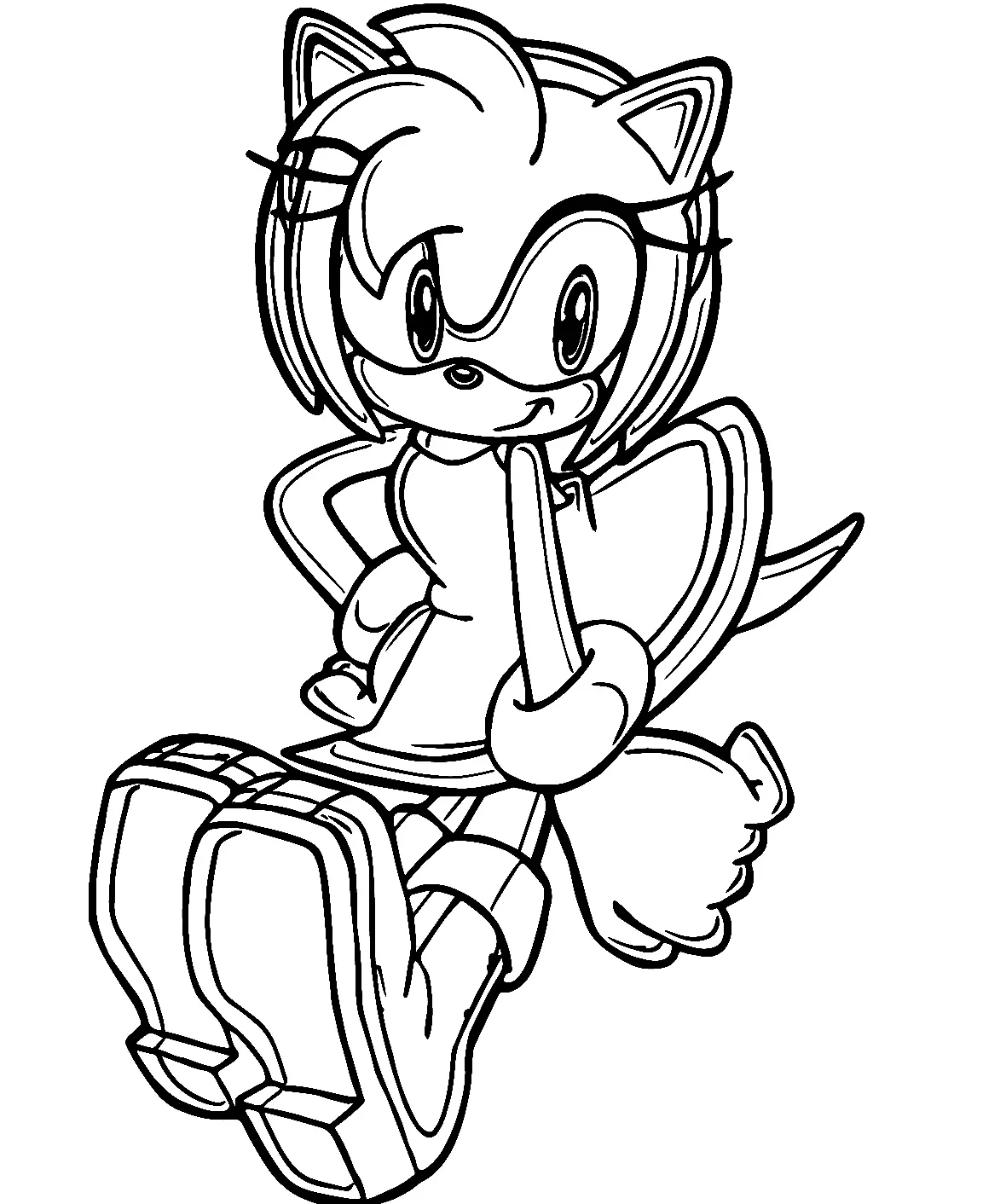 Amy Rose Coloring Pages 63