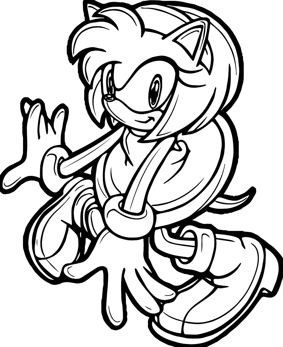 Amy Rose Coloring Pages 65
