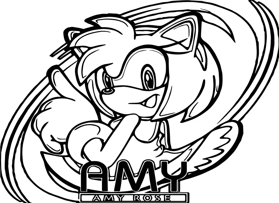 Amy Rose Coloring Pages 68