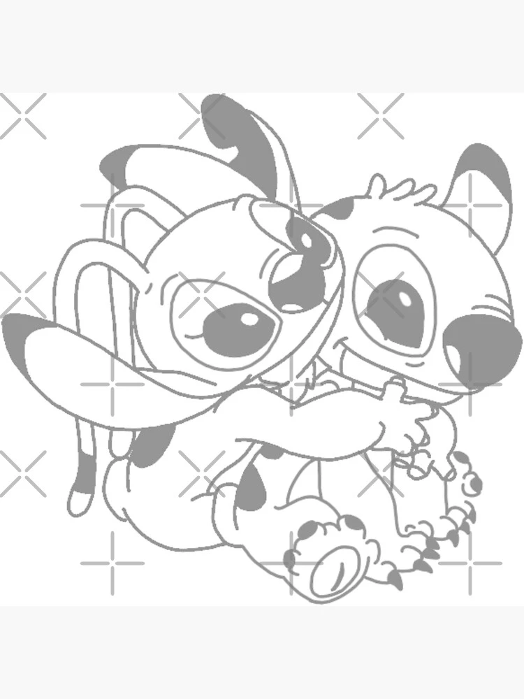 Angel und Stitch Ausmalbilder 13