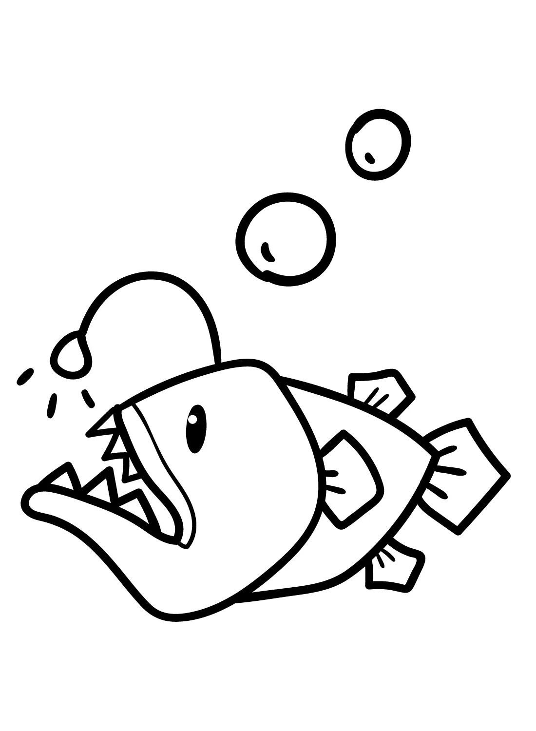 Desenhos de Peixe-Pescador Para Colorir 10