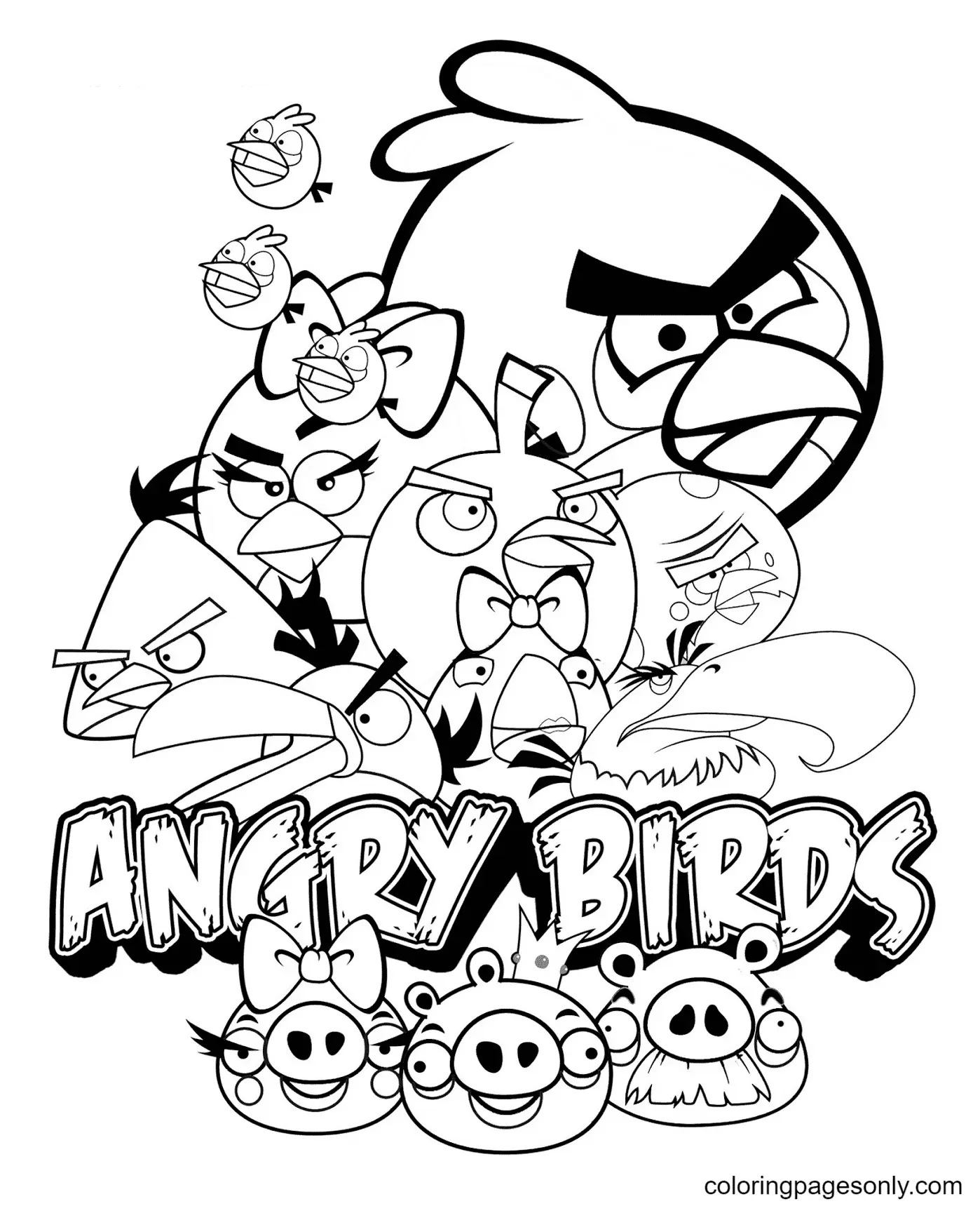 Angry Birds Coloring Pages 11