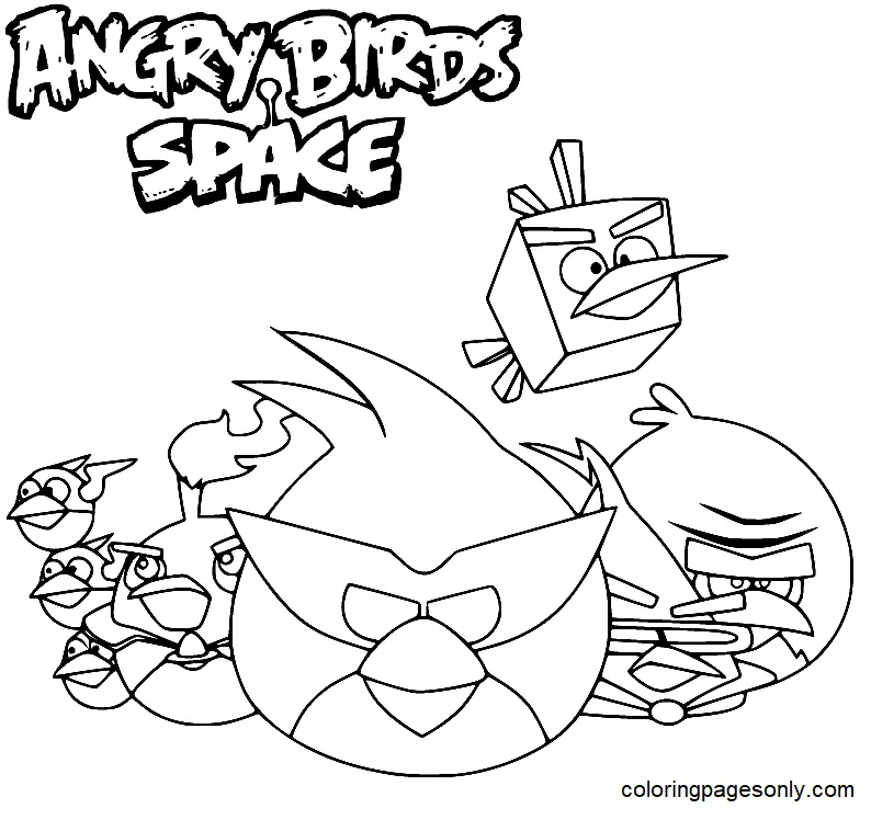 Angry Birds Coloring Pages 13