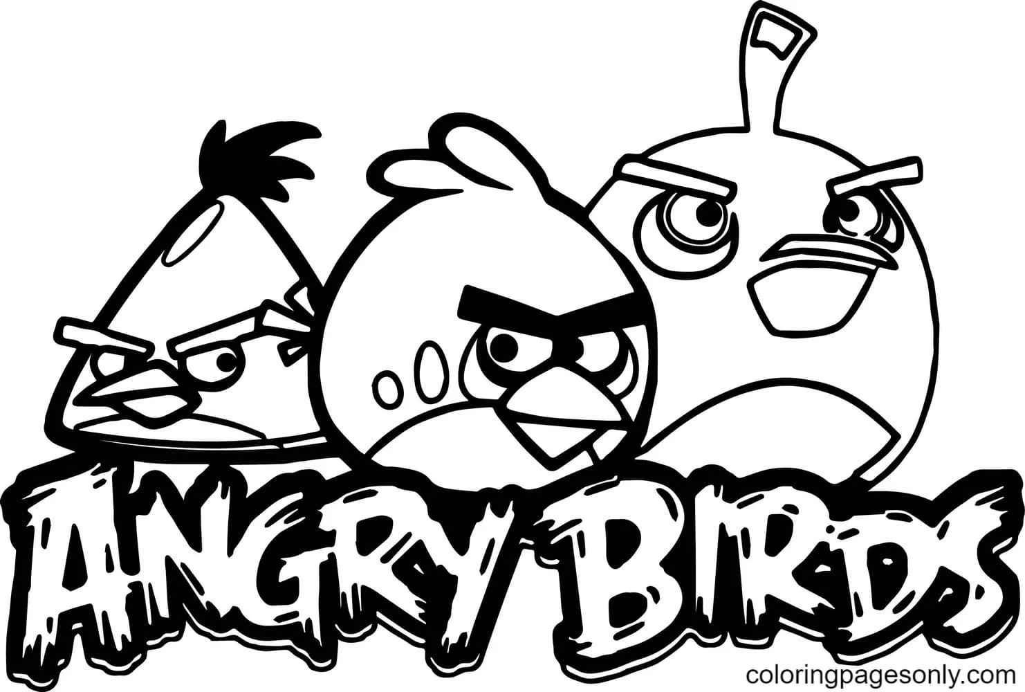 Angry Birds Coloring Pages 2