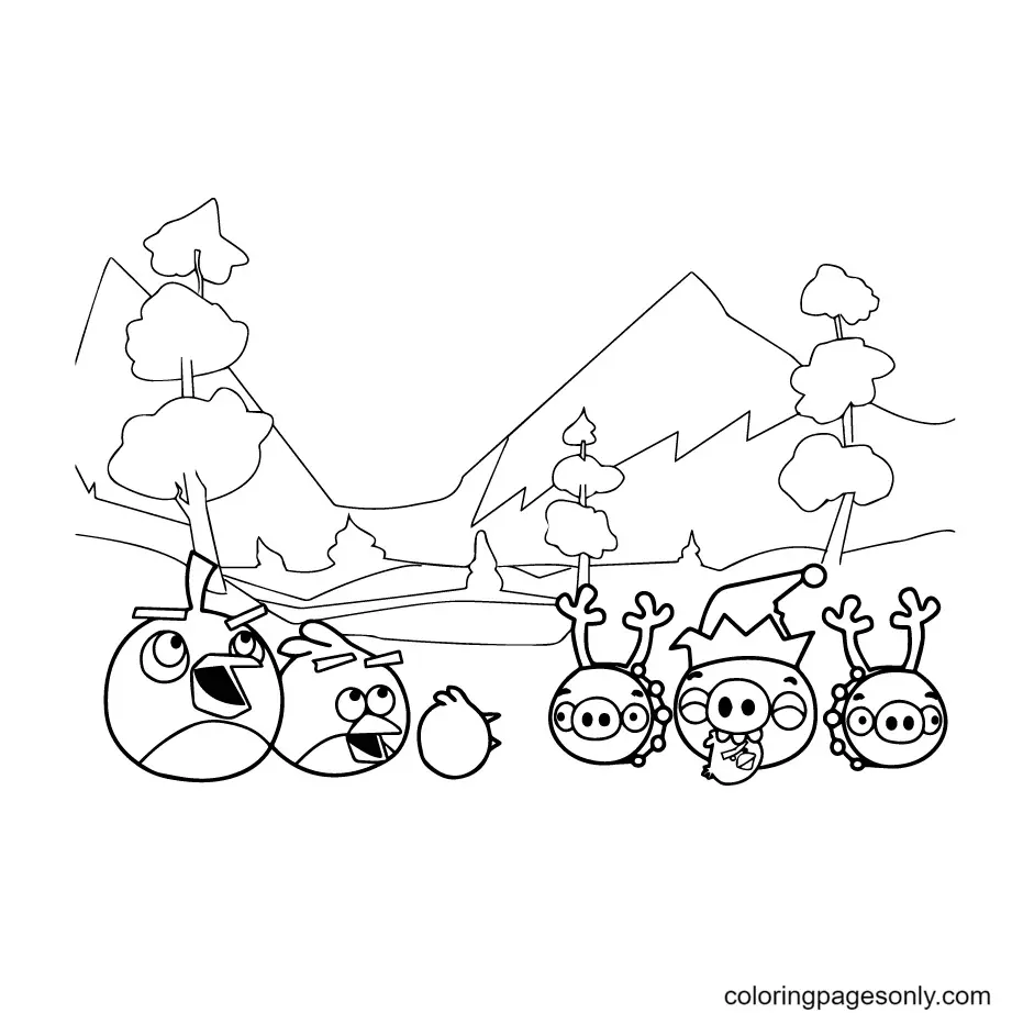 Angry Birds Coloring Pages 20