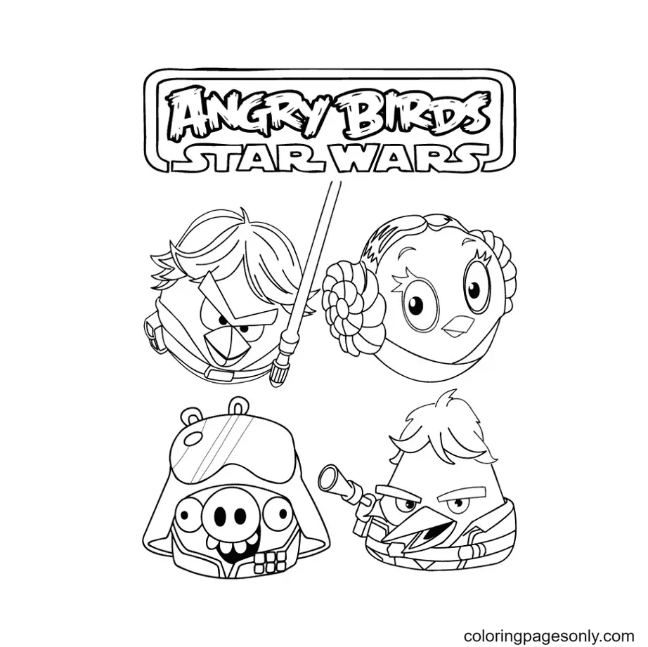 Angry Birds Coloring Pages 24