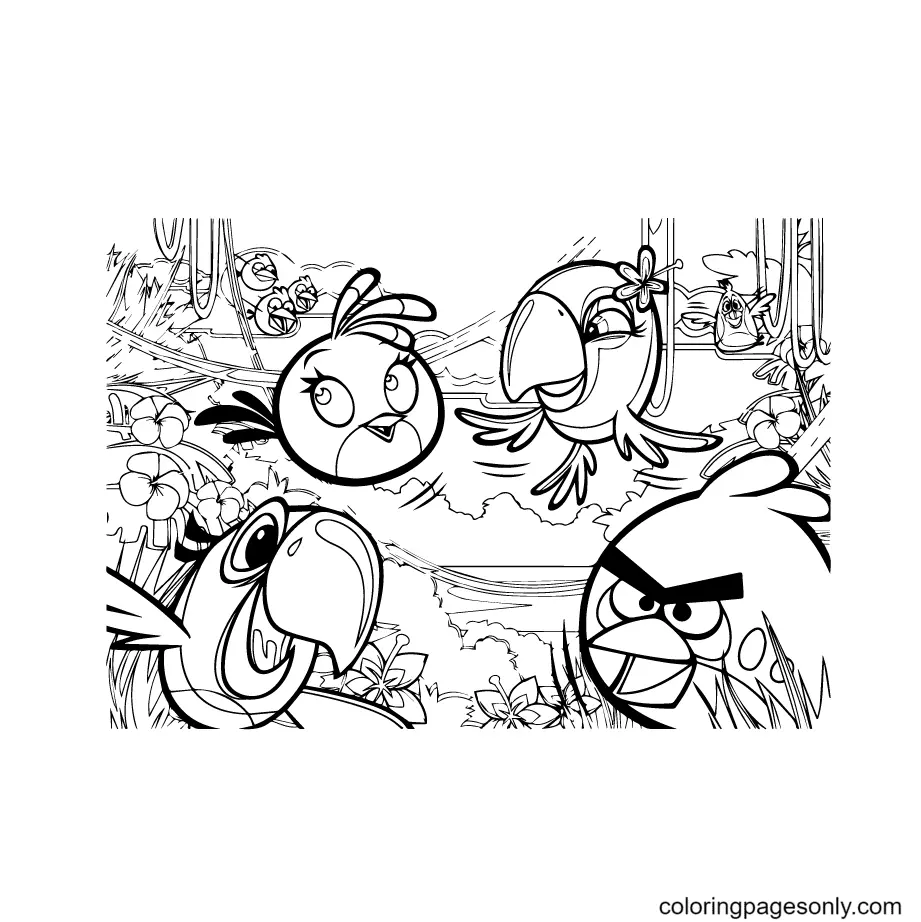 Angry Birds Coloring Pages 26
