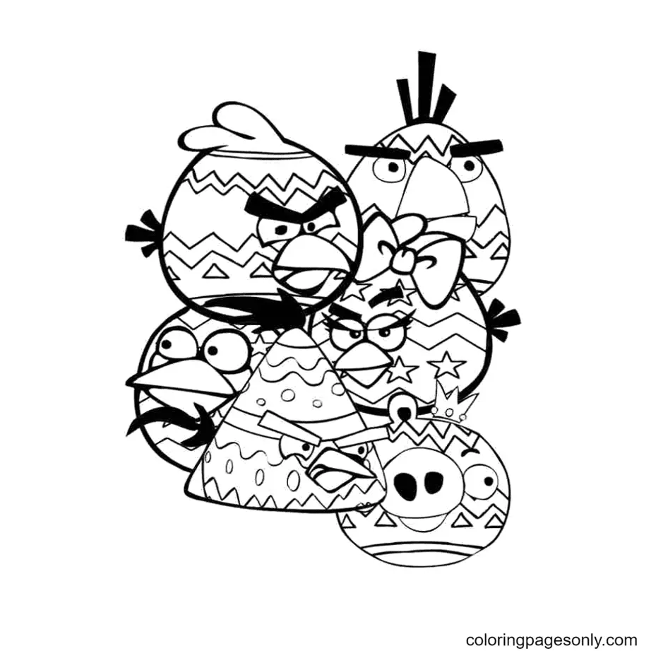 Angry Birds Coloring Pages 33