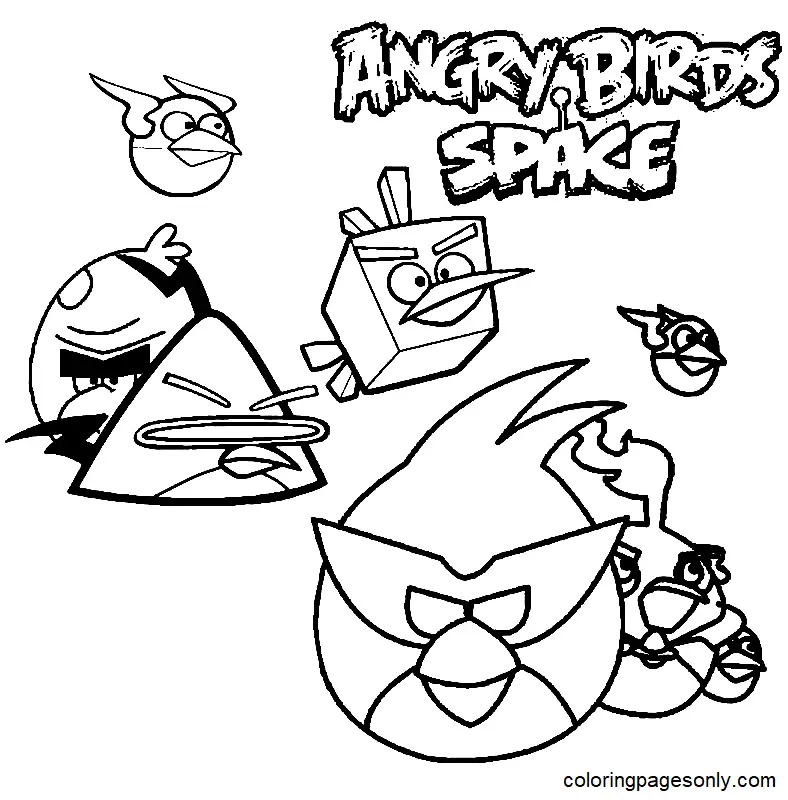 Angry Birds Coloring Pages 34