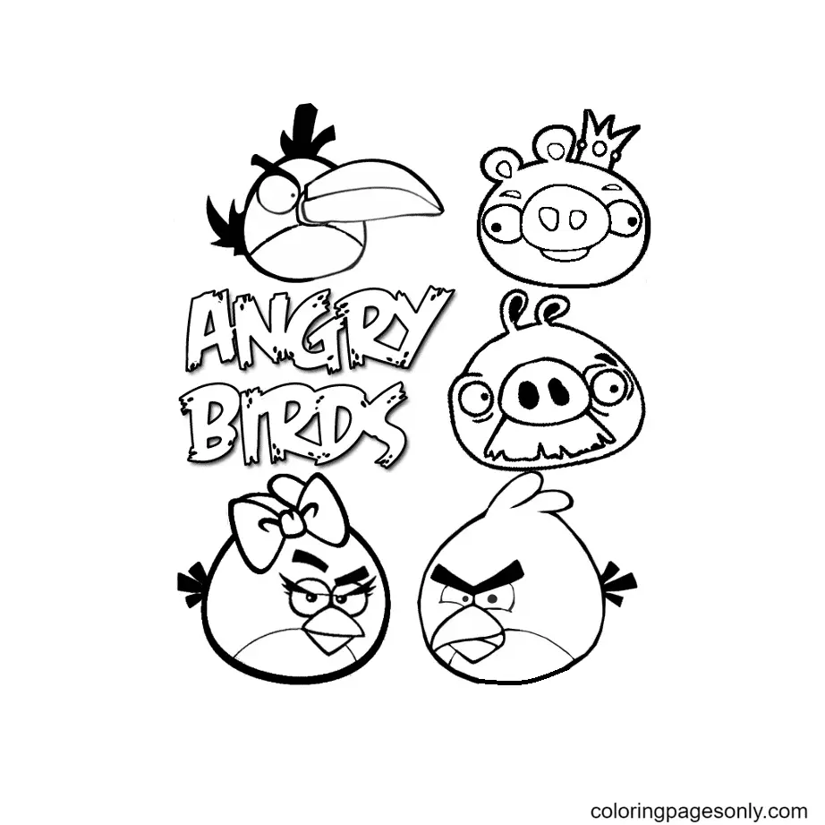 Angry Birds Coloring Pages 35