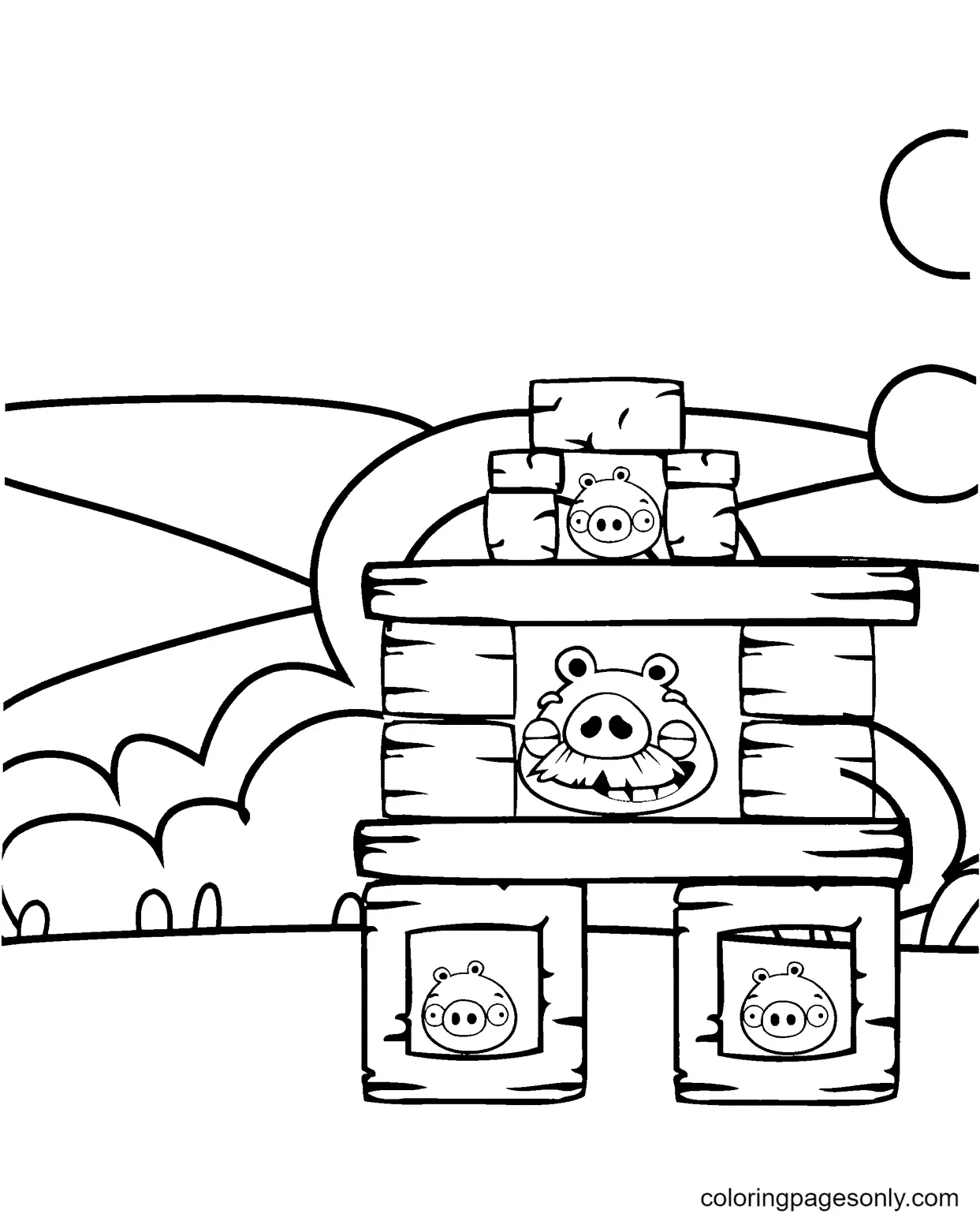 Angry Birds Coloring Pages 48