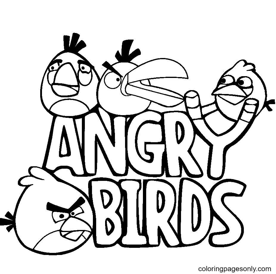 Angry Birds Coloring Pages 7