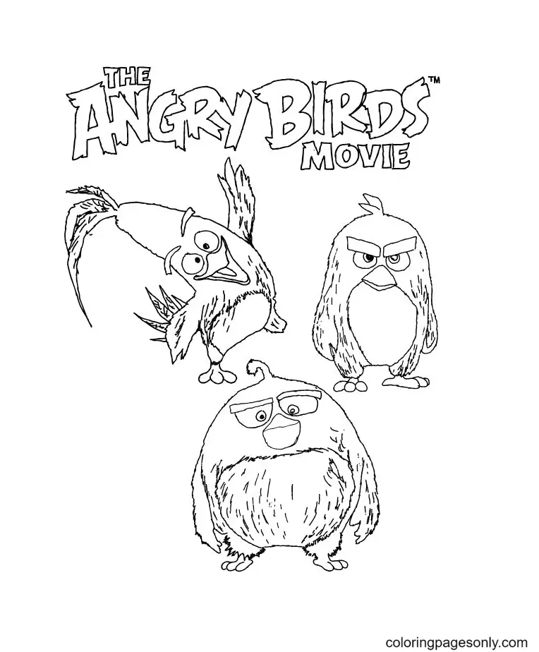 Angry Birds Coloring Pages 9