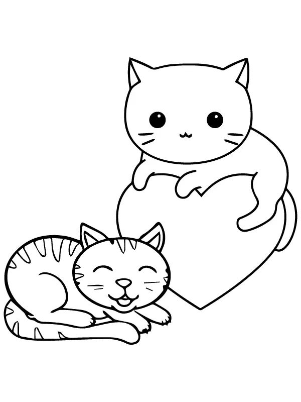 Animal Valentine s Coloring Pages 4
