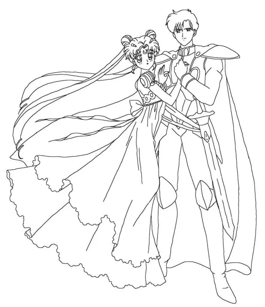Anime Couple Coloring Pages 42