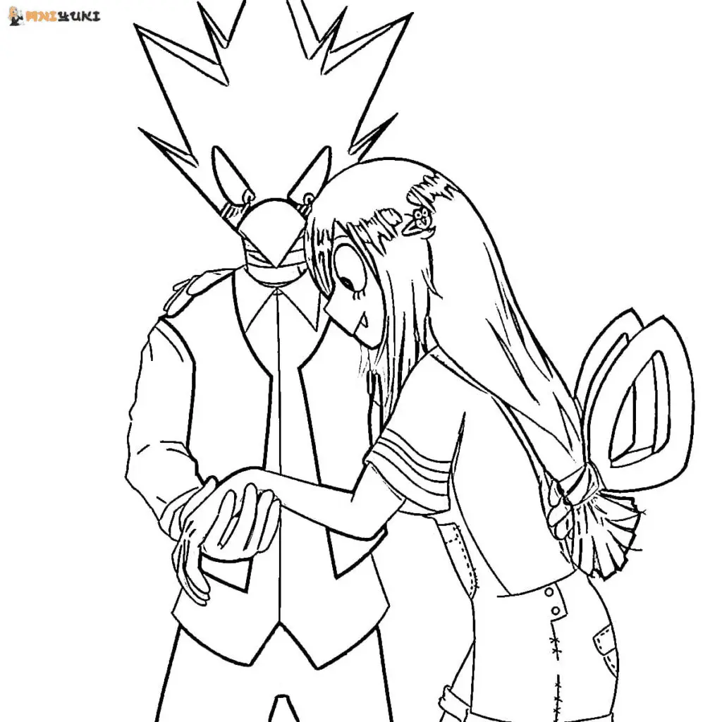 Anime Couple Coloring Pages 49