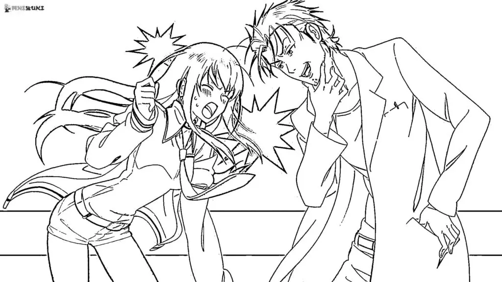 Anime Couple Coloring Pages 53