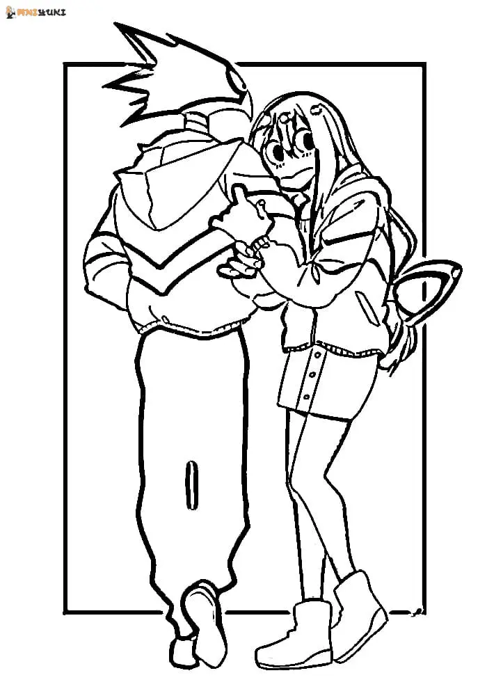 Parejas Anime Para Colorear