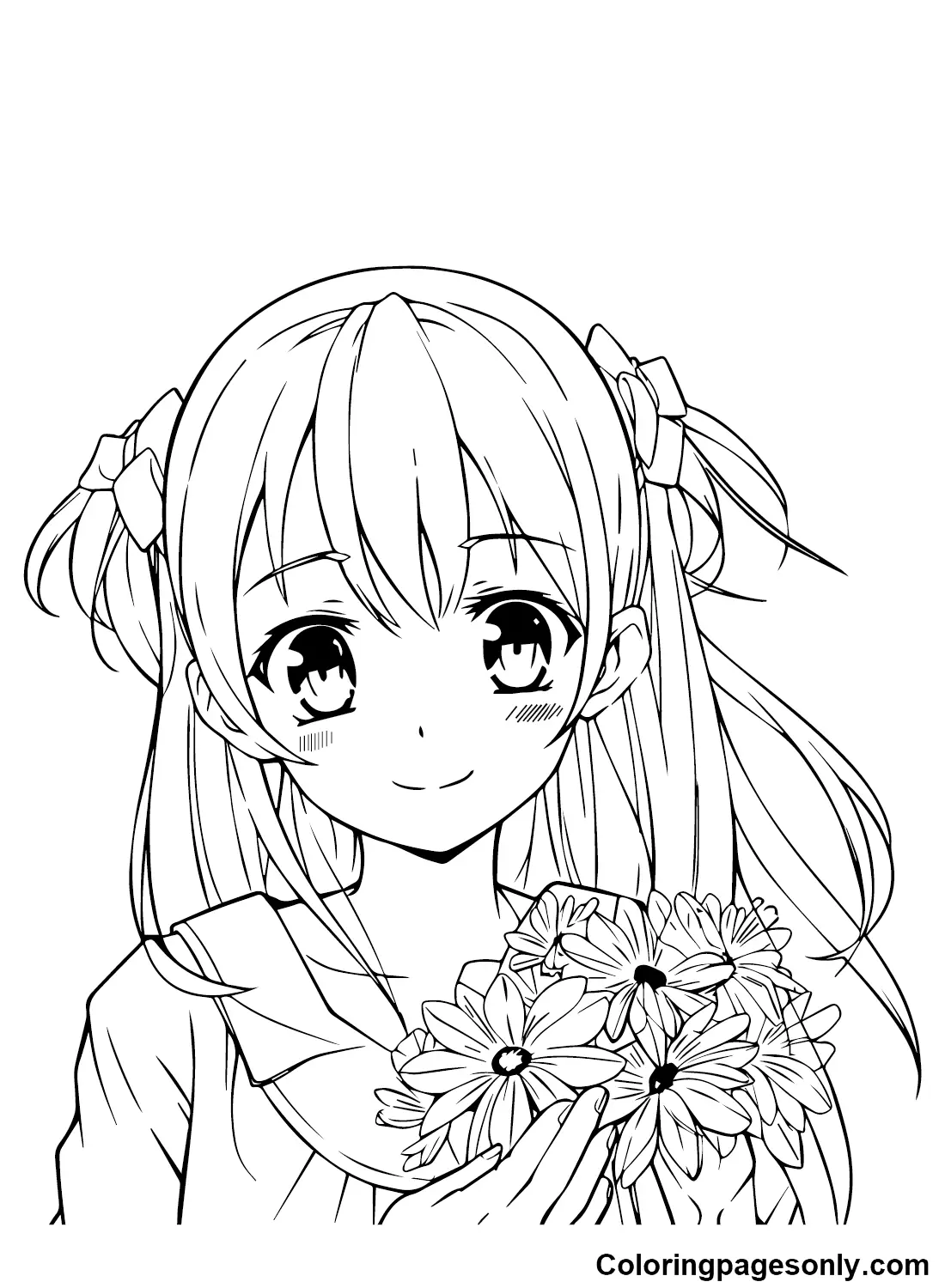 Anime Girl Coloring Pages 3