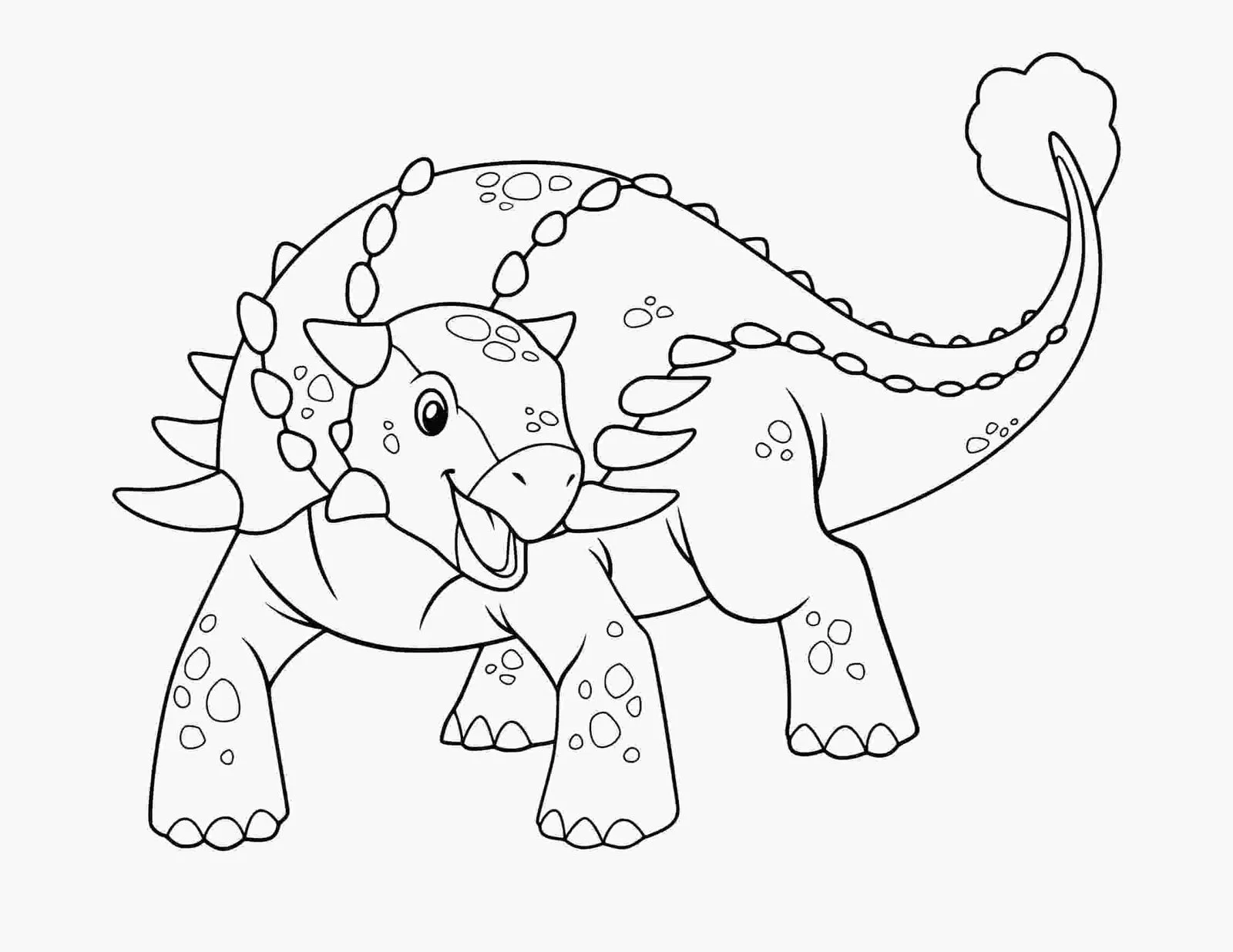 Ausmalbilder Ankylosaurus 19