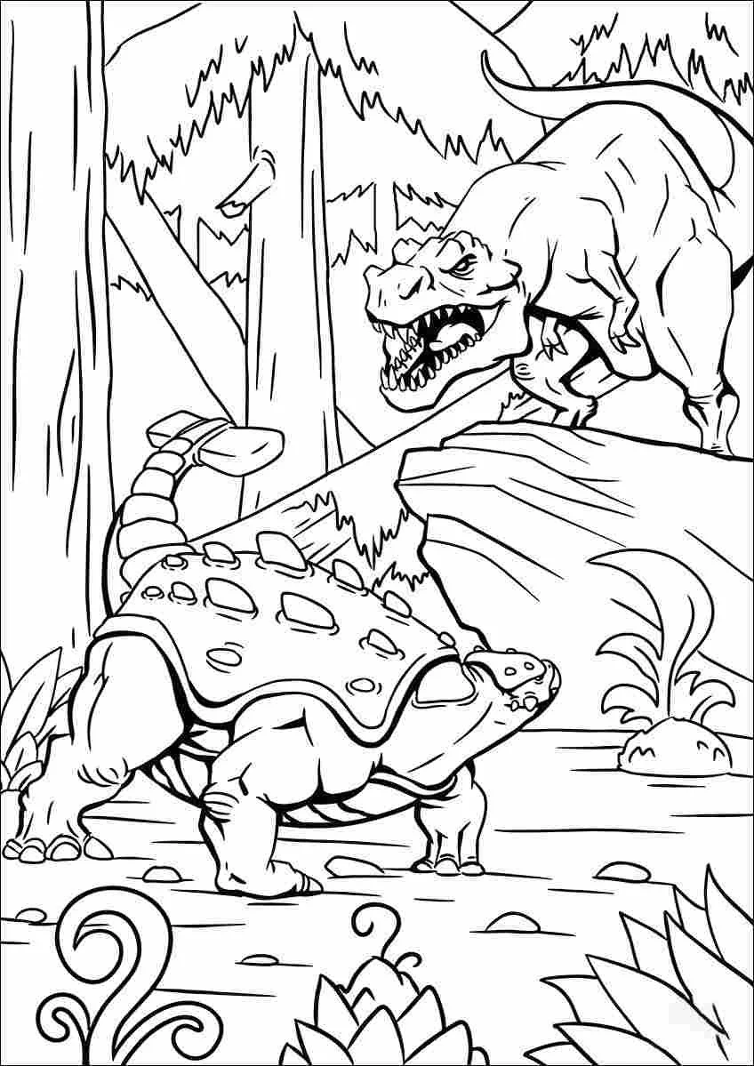 Ausmalbilder Ankylosaurus 46