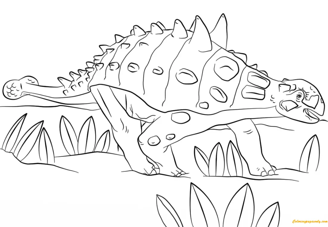 Ausmalbilder Ankylosaurus 7