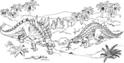 Ausmalbilder Ankylosaurus 9