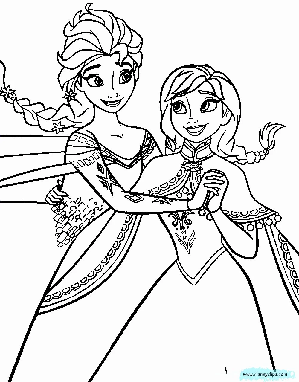 Desenhos de Anna Frozen Para Colorir 34