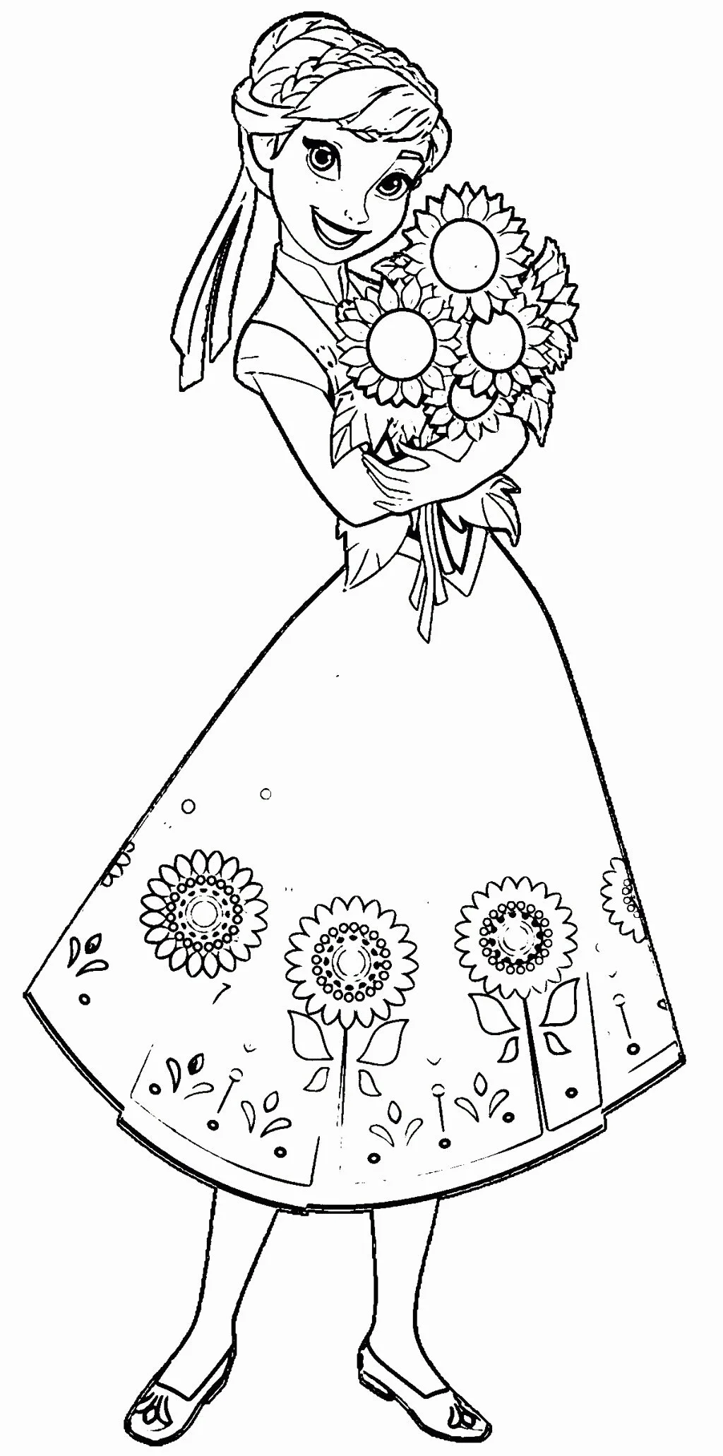 Desenhos de Anna Frozen Para Colorir 37