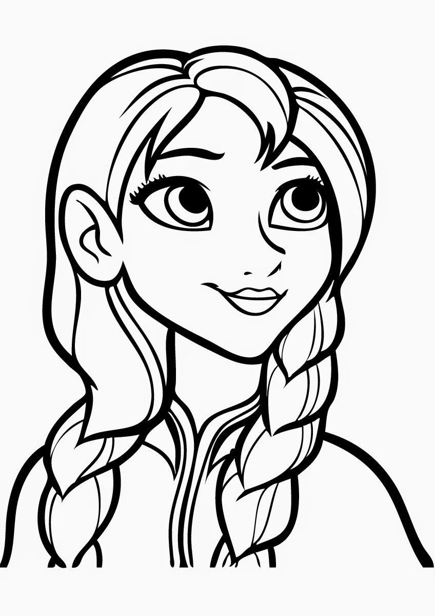 Desenhos de Anna Frozen Para Colorir 5